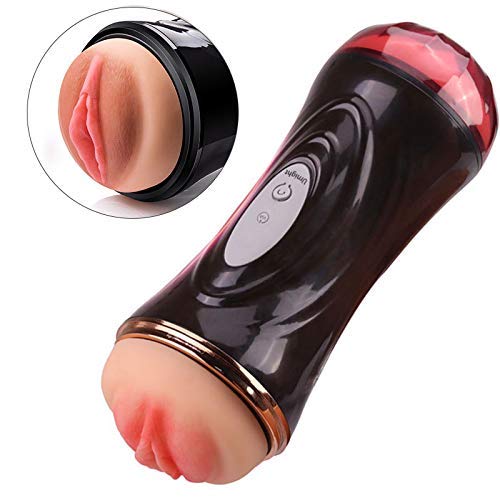 Aorgasms Vibrationsmassagegerät Spielzeug für Männer mit Doppelkopf Funktion,Realistische,Intelligente Aussprache