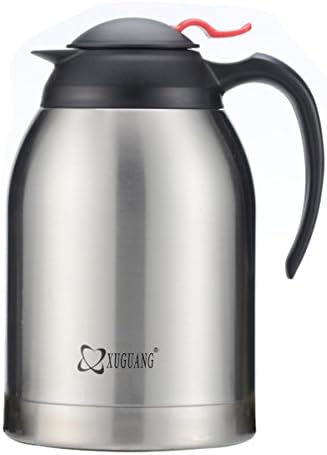 XuGuang 70-Ounce Thermal Double Wall Vacuum Insulated Stainless Steel Carafe Large Mouth Opening Capacity Keep Beverages Hot or Cold for Hours