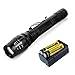 Wishdeal High Lumens Led Flashlight 18650 T6 Torch Water Resistant Tactical Flashlight Camping Light with 18650 Battery and Charger US Stock