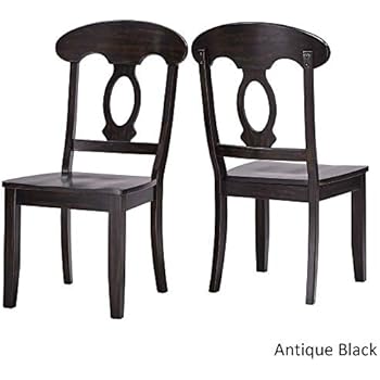 Inspire Q Eleanor Napoleon Back Wood Dining Chair (Set of 2) by Classic Black Antique