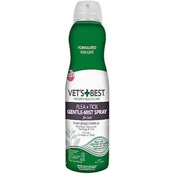 natural flea spray tick care cats oils killer certified gentle mist ounces vet dogs