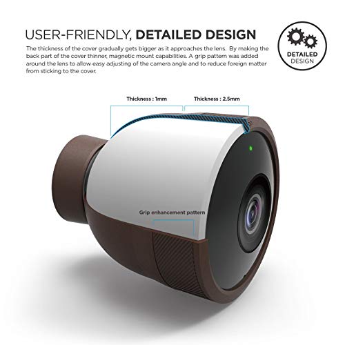 image for elago Nest Cam Outdoor Cover [All Weather Protective Cover][Dark Brown