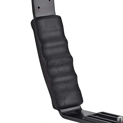 Mugast Camera Flash L-Bracket,Alloy Photography L Mount Holder Support Handle Adapter with Dual Hot Shoe and 1/4 Inch Screw Thread for Mounting Flash,Tripod,Monopod, etc