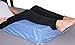 Hermell Zero Gravity Leg Elevation Pillow, Post-Surgery, Leg Pain, Back Injury, Sciatica Pain Relief, Removable Cover - Blue