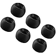 Divinus Velvet Wide Bore Silicone Eartips for 4-6mm Nozzle, Replaceable IEM Earbud Tips with Enhanced Sound Quality and Comfort (S(3 Pairs))