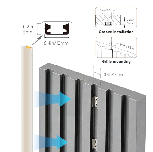 V4light - Tira de luz LED de silicona de 16.4 pies, tira de luz LED flexible de emisión superior, 2700 K a 6500 K, blanco sintonizable, CRI90, 12 V de bajo voltaje, regulable debajo del gabinete y kit