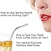 ZFITEI Stainless Steel Metal Straws, Reusable Comfortable Rounded tip Drinking Straws, Anti-Scratch Stainless Steel Straw Set of 7, Straws for 30&20 Oz Tumbler, Bubble Boba Tea Straws，7 Styles
