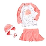 Toddler Baby Girl Long Sleeve UPF 50+ Two Piece
