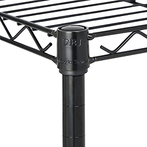 Displays By Jack 4 Tier Wire Shelving Unit Storage Rack, Metal Heavy
