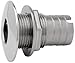 Attwood Stainless Steel Barbed Short Straight Thru-Hull, 5/8-Inch, Silver