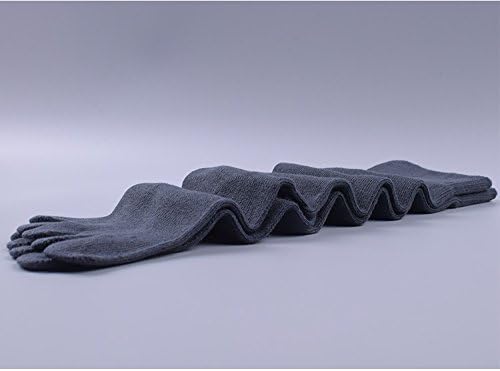 OKSakady 5 Pack Men Boot Long Toe Socks, Men Winter Warm Cotton Leg Warmers Five Fingers Toe Socks (Dark Grey, One Size) - Image 5
