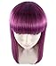 Straight Purple Fancy Wig, HW-1418