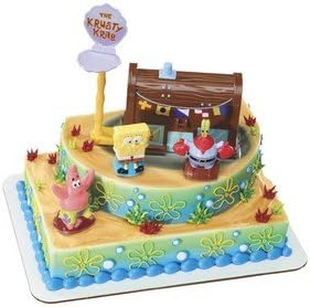 Spongebob Squarepants And The Krusty Krab Cake Topper Decorating