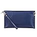 S-ZONE Women's Genuine Leather Envelope Clutches Handbag Shoulder Evening Bag
