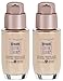 Maybelline New York Dream Satin Liquid Foundation, Natural Beige, 2 count