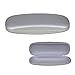 Hard Shell Eyeglass Case, Protective Case for Glasses and Sunglasses, Silver, By OptiPlix