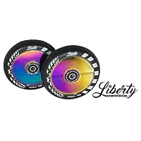 Liberty Pro Scooters - Hollow Core Wheels - Set of 2 (Oil Slick - Neo Chrome)