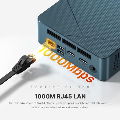 BOSGAME E2 Neo Windows 11 Pro Business Mini-PC AMD Ryzen 5 3500U, 4C 8T, bis zu 3,7 GHz, 16 GB DDR4 RAM, 512 GB SSD, 4K@60Hz Triple Display, HDMI, Type-C, USB3.2, LAN, Wi-Fi 5, Bluetooth 5.0