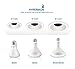 Hyperikon LED BR40 15W=100W, E26 Base, Non-Dimmable, Wide Flood Light Bulb, UL, Daylight White, 6 Pack