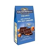 Ghirardelli Dark and Caramel Sea Salt, Chocolate Squares, 5.32 oz., (Pack of 6)