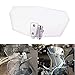 Lisyline Adjustable Clip On Windshield Extension Spoiler Wind Deflector WindScreen Protector For Universal Motorcycle