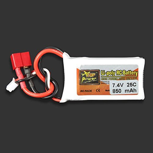 ZOP Power 7.4V 850MAH 2S 25C Lipo Battery T Plug