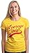 Average Joes | Funny Dodgeball Team Sports Jersey Ladies' T-Shirt-Yellow, M