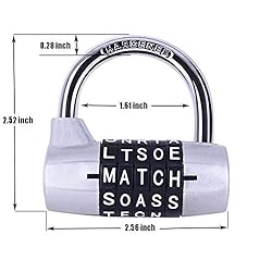 Gym Locker Lock,5 Letter Word Lock,5 Digit