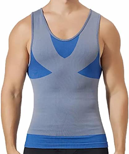 PHCOMRICH Mens Slimming Tank Top Body Shaper Compression Shirts