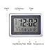 OCEST Digital Wall Clock, Desk Alarm Clock Large Display 7.5”LCD Screen with Calendar Date Time Indoor Temperature Function Easiest Set Clock
