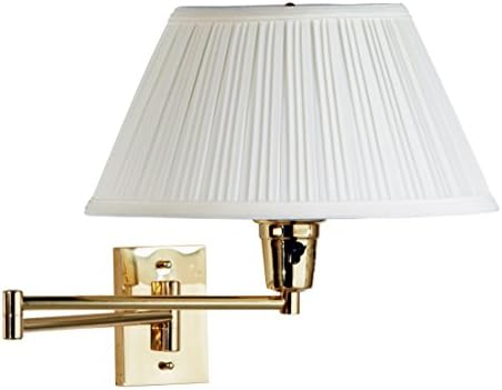 Functional and Stylish, Varallo Wall Swing Arm Lamp, Brass Finish