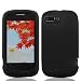 LF Hard Case Protector Cover, Lf Stylus Pen & Droid Wiper Accessory For (Straight Talk / Tracfone) ZTE Valet Z665C (Black)