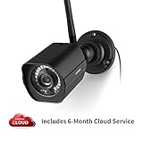 meShare 1080p Security Camera, Cloud Cam Home Security Camera Wireless IP Camera for Outdoor/Indoor with Night Vision, Weatherproof, and Smart Motion Alerts, Works with Alexa
