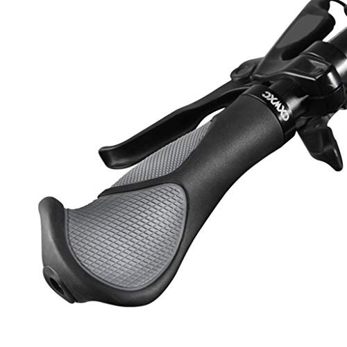 Bike Grips Rubber Ergonomic Antislip Handlebar Grips for MTB Bicycle Mountain Black