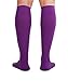 Mojo Compression Socks Durable Comfortable Coolmax Material Unisex Knee High Socks for Recovery, Performance, Medical & Firm Support (Purple, Large)