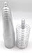 Oojami 140 pc Plastic Classicware Glass Like Champagne Wedding Parties Toasting Flutes Party Cocktail Cups (Silver Glitter)