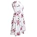 NEARTIME Womens Dress, Off Shoulder Floral Beach Beautiful Evening Party Short Dress (XL, Pink)