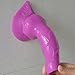 Romi Realistic Dildo Artificial Wolf Penis G-spot Stimulation Prostate Massager Anal Butt Plug for Women Men Couples (Purple)