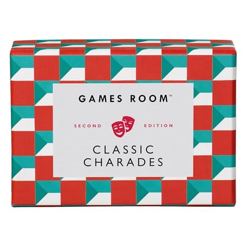 Ridley's Games Room Classic Charades Guessing Game – Trivia Games for Adults and Kids – 2+ Players – Includes 140 Unique Question Cards – Fun Quiz Cards That Make a Great Gift