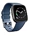 AK [3 Pack] Soft TPU Bands Compatible with Fitbit Versa, Elastomer Replacement Wristband Sports Waterproof Strap for Fitbit Versa Lite Smart Watch Women Men (Large, Olive Green/Navy Blue/Gray)