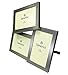 benerini 3 Picture Brushed Aluminum Satin Silver Color Photo Picture Frame - Will Take 3 Photo of 6 x 4 Inches (15 x 10 cm).