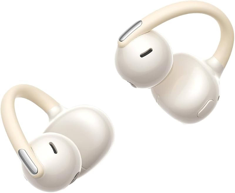 Bowie MC2 Air Open-Ear-Kopfhörer, Clip-On Earbuds mit CloudComfort, Bluetooth 6.0, SuperBass 2.0, 4 KI-Mikrofonen für klare Anrufe, 40 Std. Akkulaufzeit, IP67, nur 4,9 g leicht