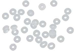 AWJUWHBJ Silicone Rubber Stopper for Jewelry Clip Spacer Charm Beads Necklace Bracelets, 2mm, as described, as described