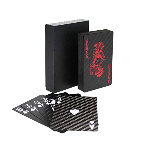 Genuine Luxury Carbon Fiber Waterproof Playing Cards Poker Cards Deck Trick Cards - Thumbnail 5