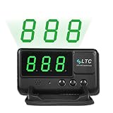 LeaningTech Original Digital Universal Car HUD GPS Speedometer Overspeed Alarm Windshield Project for All Vehicle