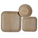 CaterEco Square Palm Leaf Plates Set | Pack of 75- (25) Dinner Plates, (25) Salad Plates and (25) Bowls | Ecofriendly Disposable Dinnerware | Heavy Duty Biodegradable Party Utensils