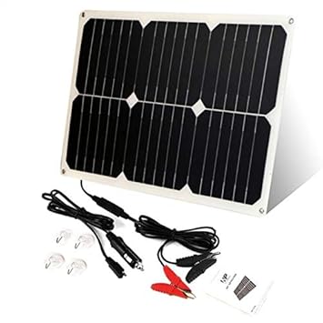 Kungfu Mall 12v 18w Portable Solar Battery Car Charger For Car