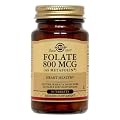Solgar Folate 800 mcg (as Metafolin)- 100 Tablets (Pack of 3)