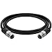 Mediabridge™ Coaxial Cable (3 Feet) with F-Male Connectors – Dual Shielded - Flex Series - Digital Audio/Video Cable - Black - (Part# CJ03-MBF-N1)