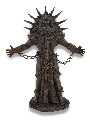 Shackled Greek Titan Hyperion Bronzed Statue